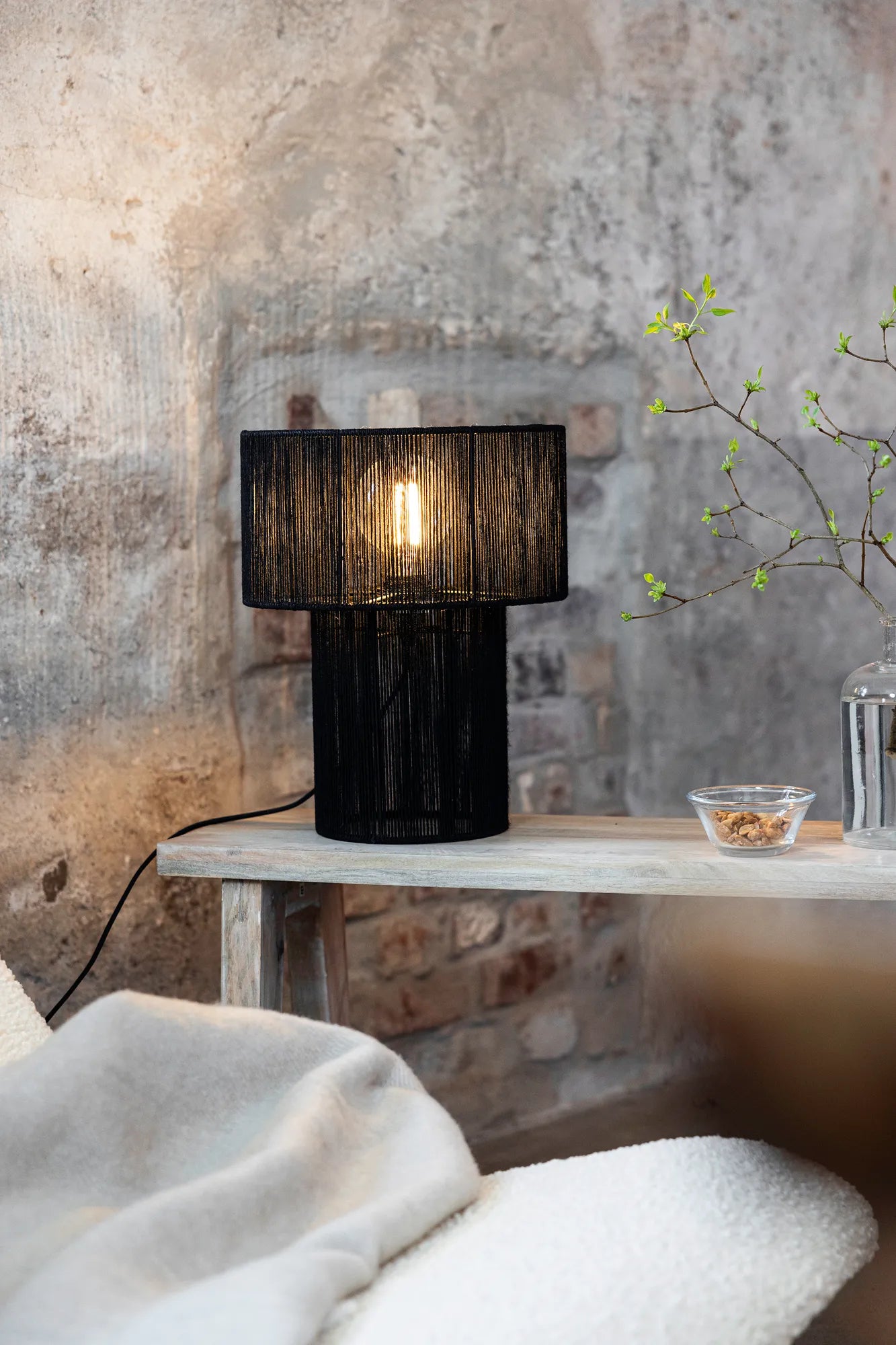 Soga svart bordslampa belysning | Soga black table lamp | Soga schwarz Tischlampe