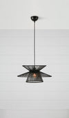 Duplici svart taklampa stilren belysning | Duplici black pendant | Duplici schwarz Pendelleuchte minimalistische Beleuchtung