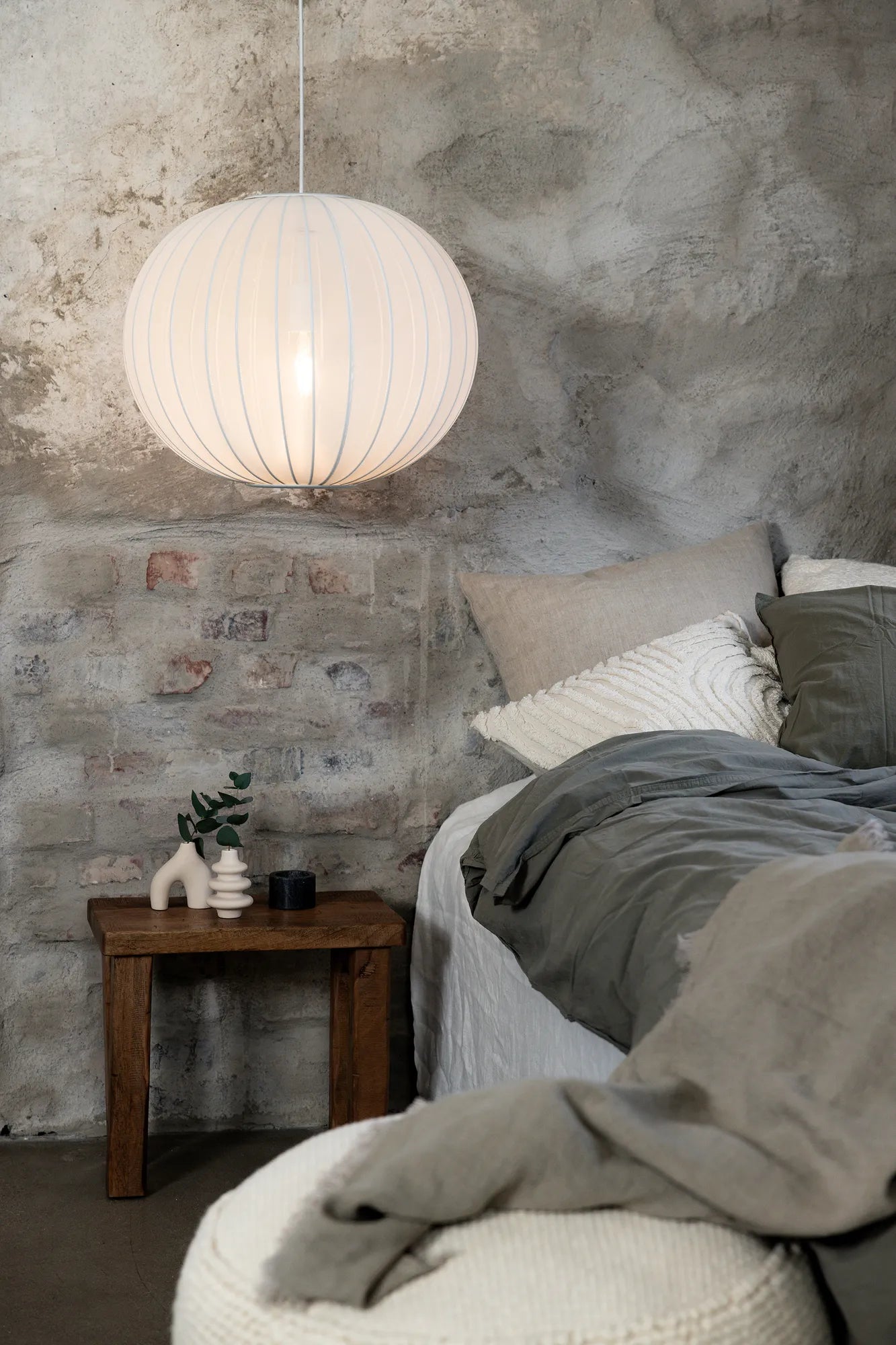 Florence vit taklampa 50 cm skandinavisk design | Florence white pendant | Florence weiß Pendelleuchte skandinavisches Design