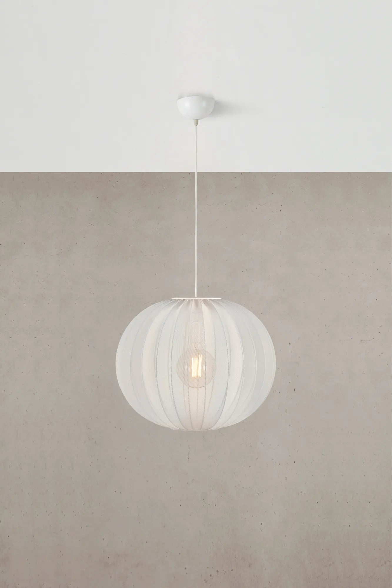 Florence vit taklampa 50 cm stilren belysning | Florence white | Florence weiß Pendelleuchte minimalistische Beleuchtung