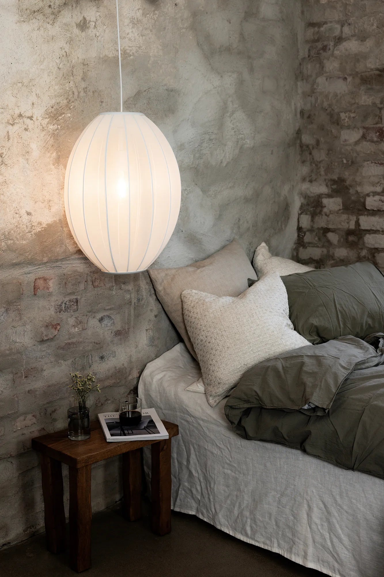 Florence vit taklampa 40 cm stilren belysning | Florence white | Florence weiß Pendelleuchte minimalistische Beleuchtung