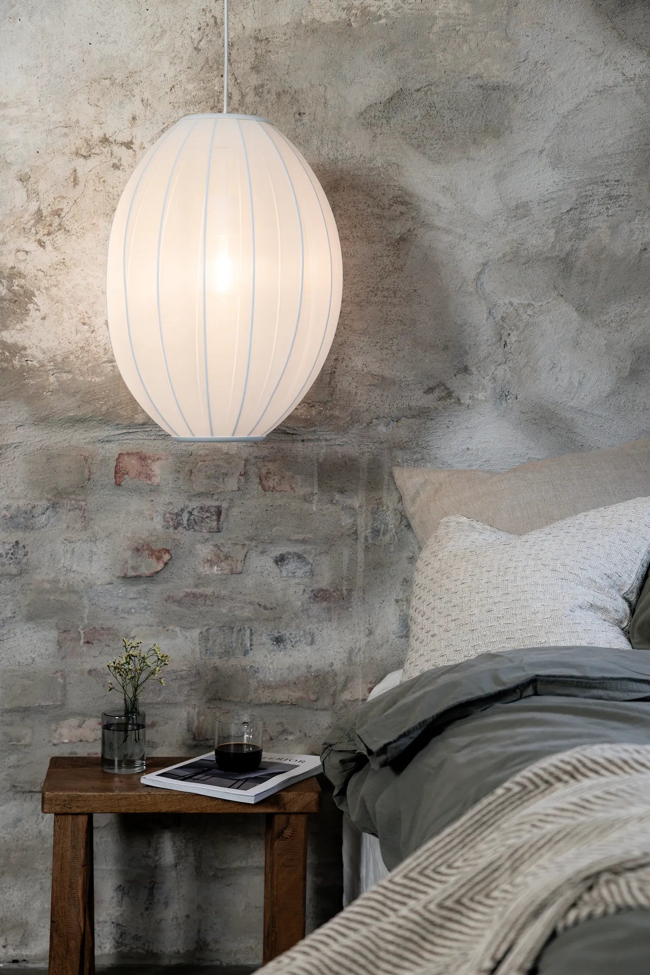 Florence vit taklampa 40 cm svensk design | Florence white pendant lamp | Florence weiß Pendelleuchte schwedisches Design