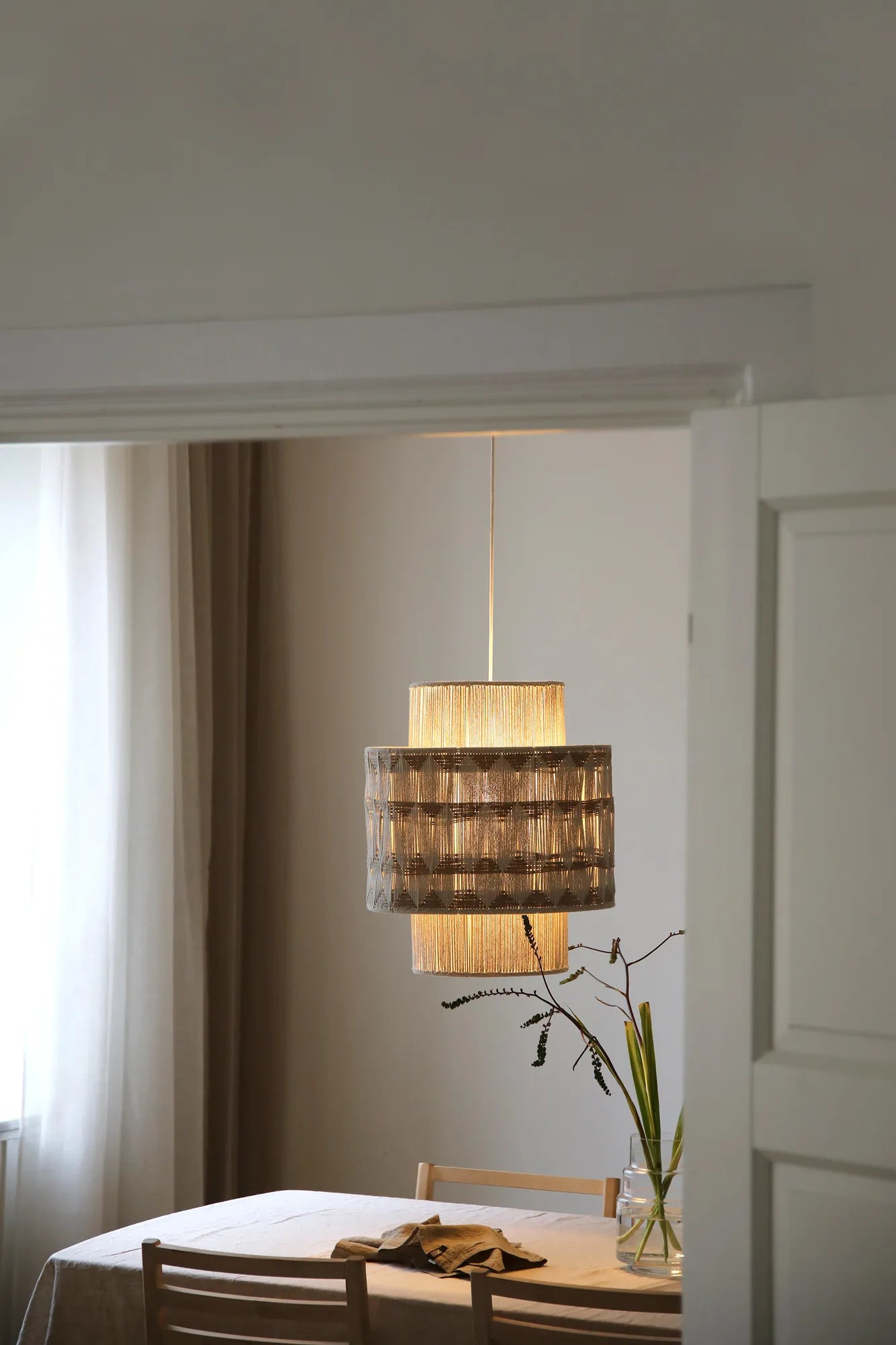 Ano beige taklampa belysning | Ano beige pendant lamp | Ano beige Pendelleuchte