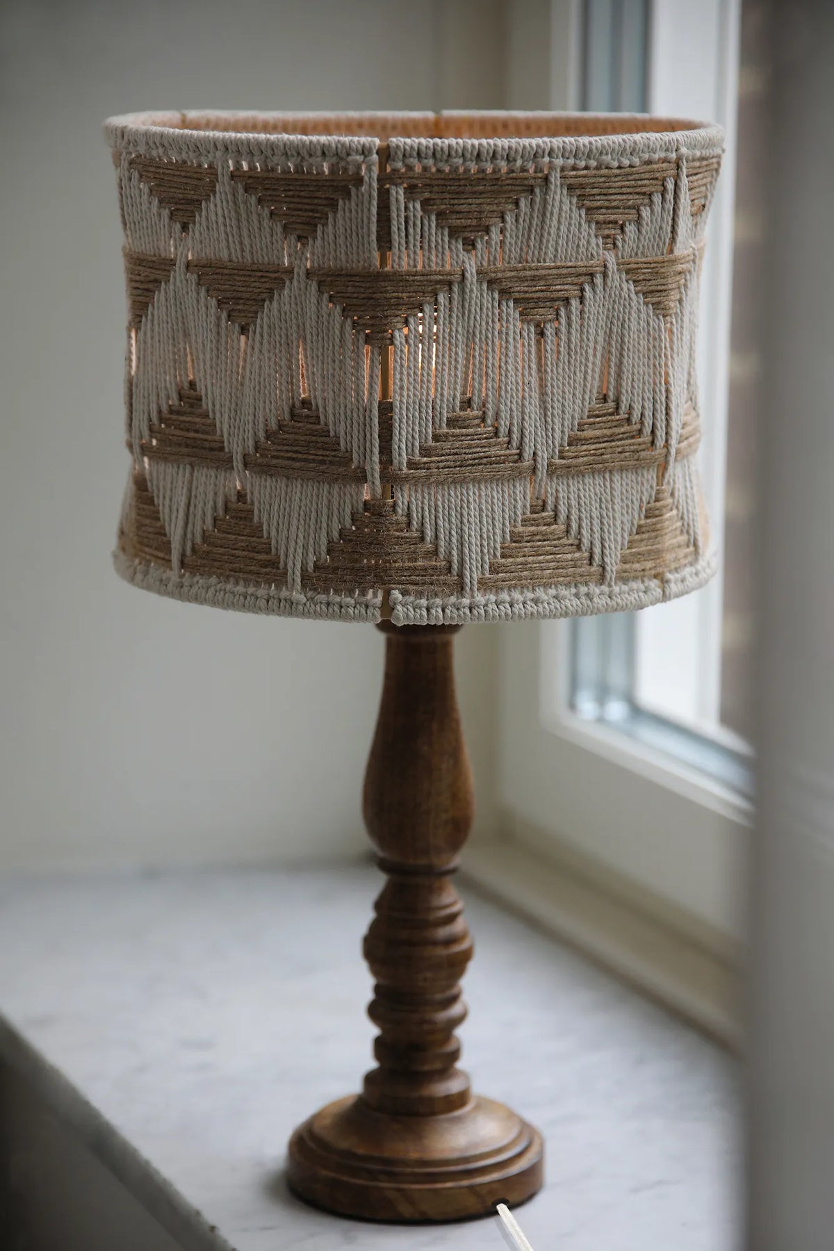 Ano Tischlampe Beige 45 cm