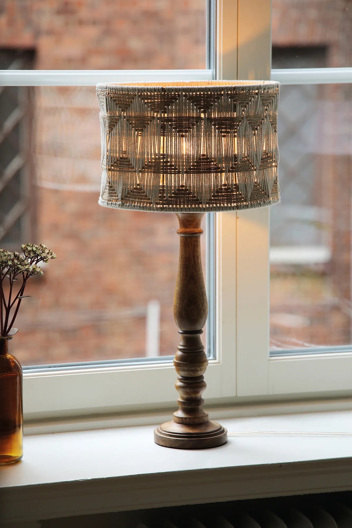 Ano Tischlampe Beige 62 cm