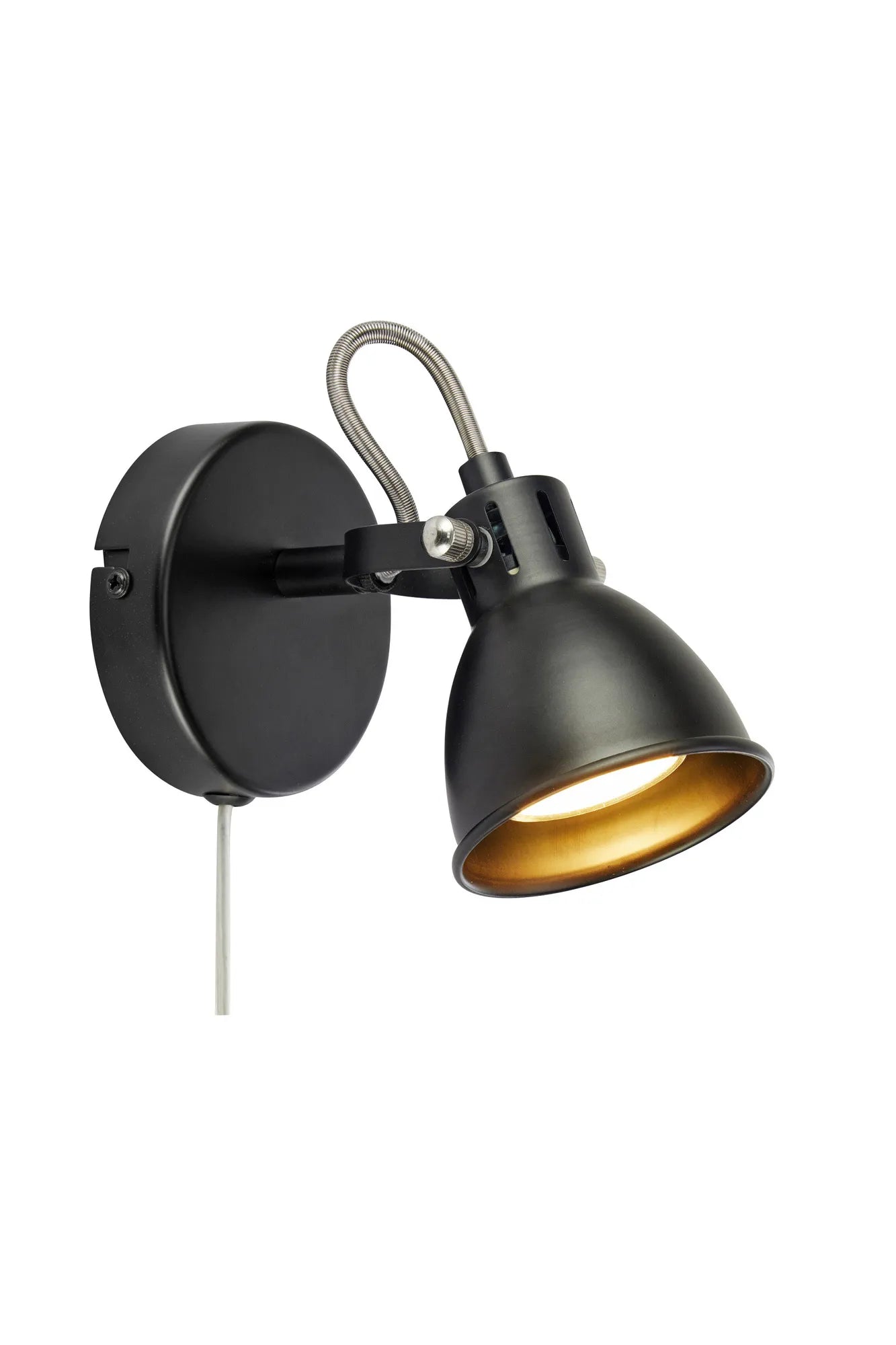 Mion svart vägglampa 108846 | Mion black wall lamp 108846 | Mion schwarz Wandleuchte 108846
