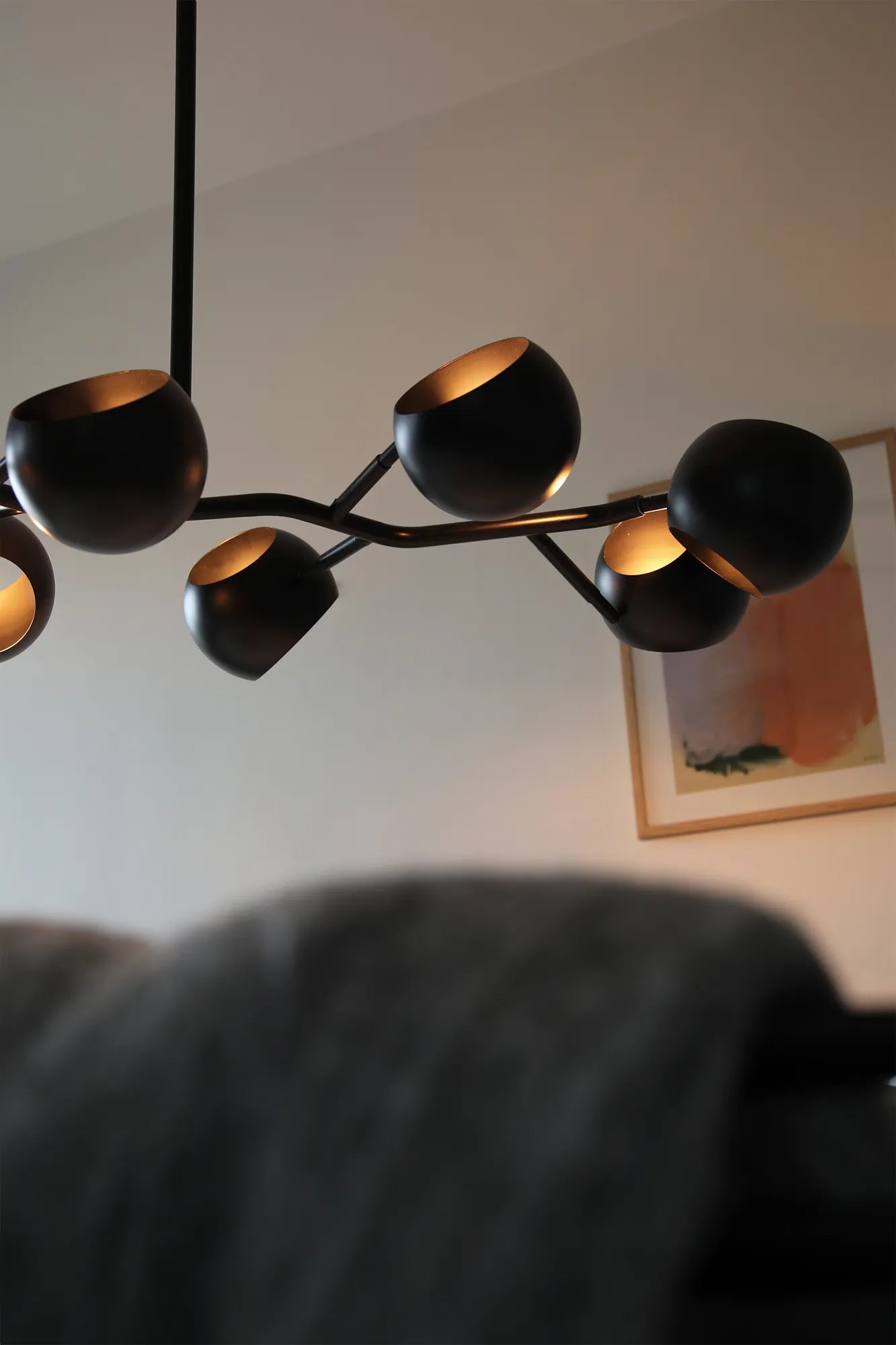 Edgar svart taklampa belysning | Edgar black pendant lamp | Edgar schwarz Pendelleuchte