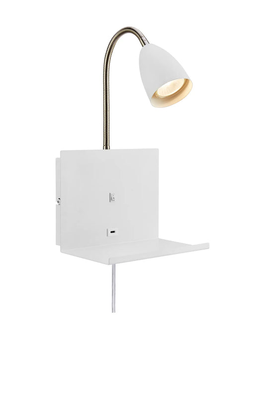 Cuarto vit vägglampa 108856 | Cuarto white wall lamp 108856 | Cuarto weiß Wandleuchte 108856