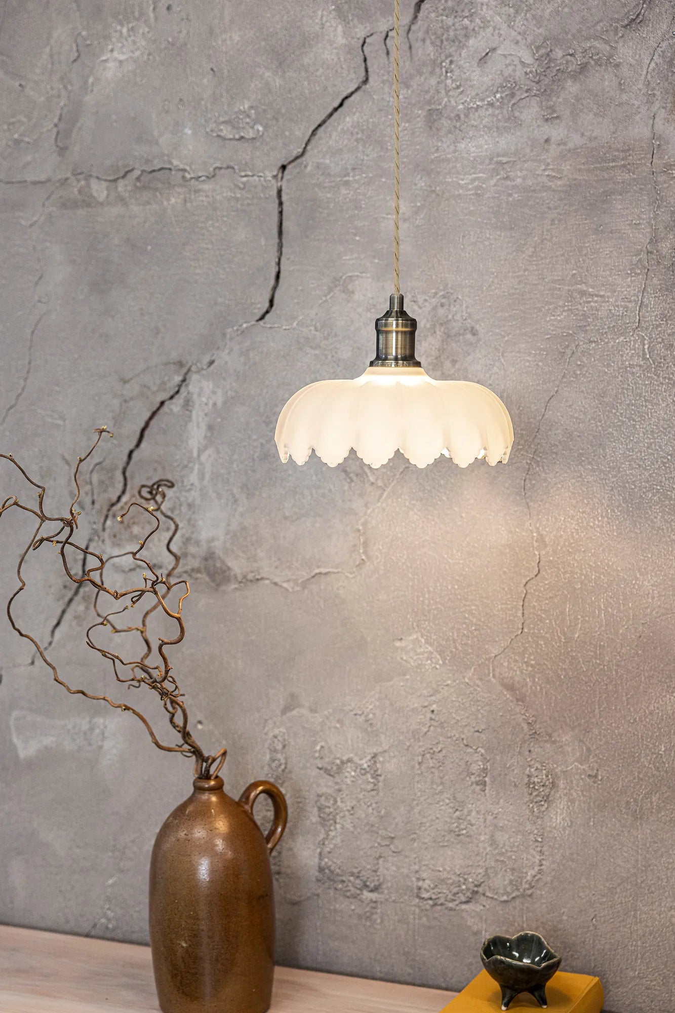 Kurage vit taklampa belysning | Kurage white pendant lamp | Kurage weiß Pendelleuchte