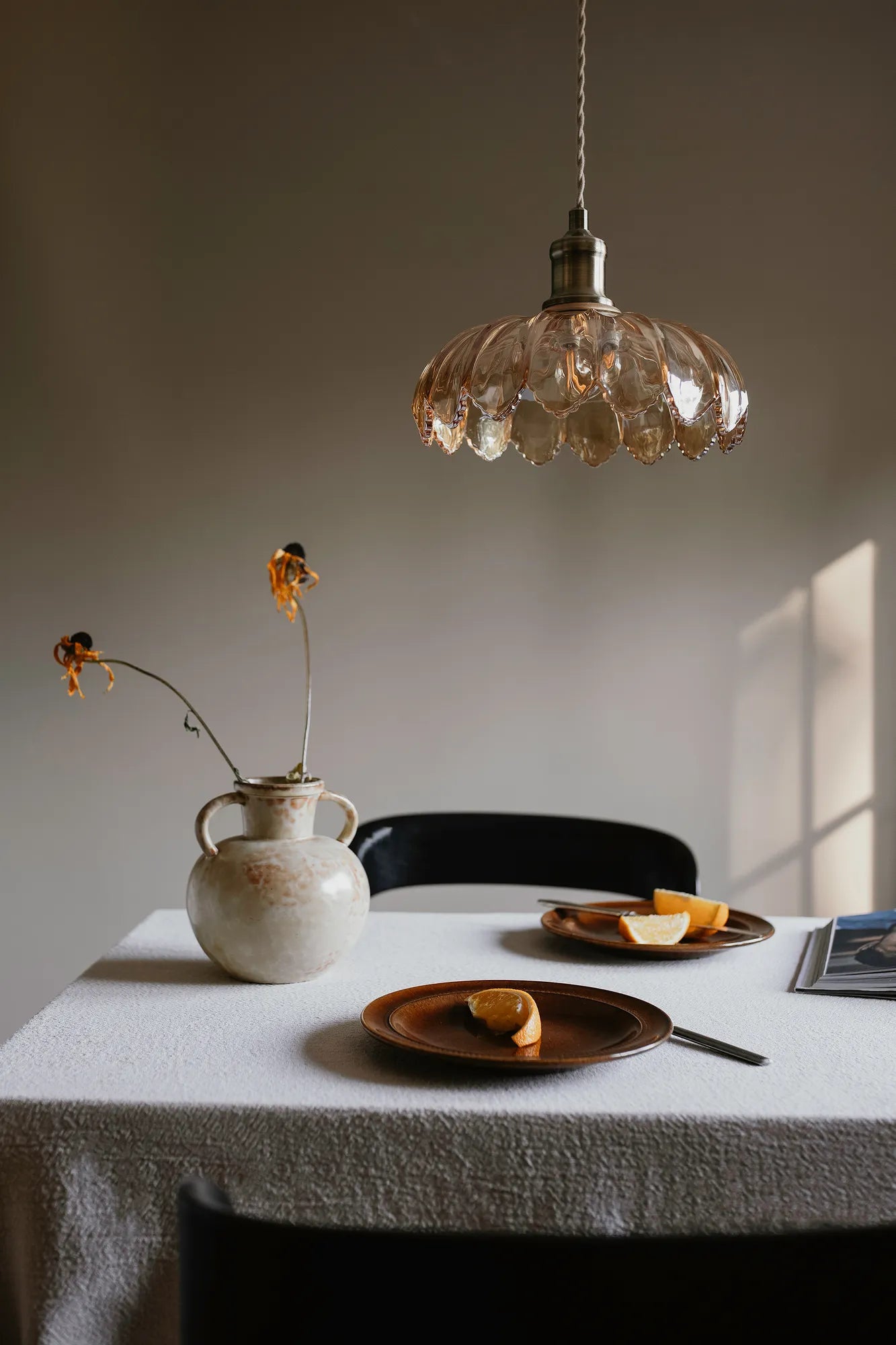 Kurage bärnsten taklampa stilren belysning | Kurage amber | Kurage Bernstein Pendelleuchte minimalistische Beleuchtung