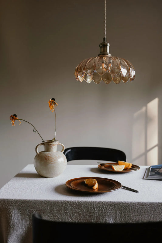 Kurage bärnsten taklampa stilren belysning | Kurage amber | Kurage Bernstein Pendelleuchte minimalistische Beleuchtung