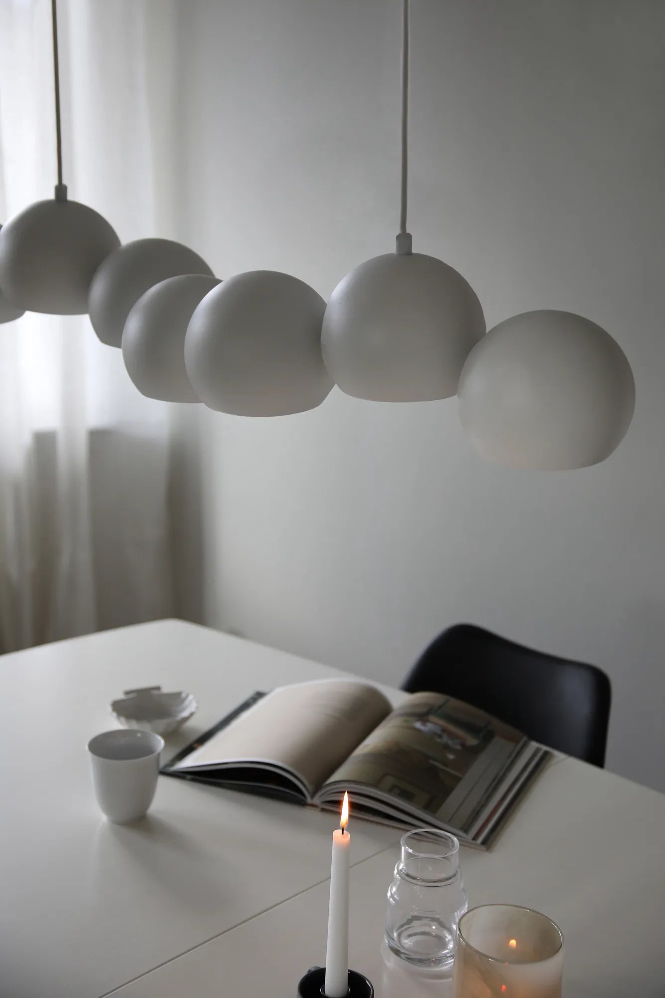 Cupolo vit taklampa skandinavisk design | Cupolo white pendant lamp | Cupolo weiß Pendelleuchte skandinavisches Design