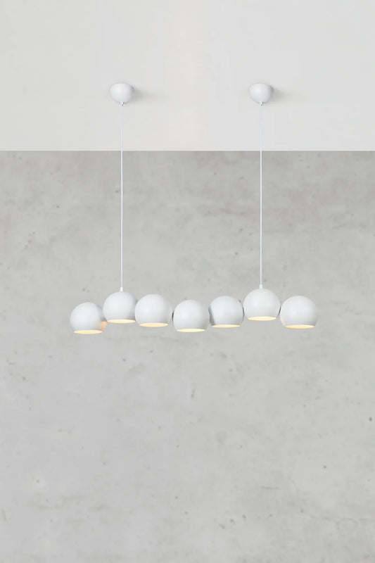Cupolo vit taklampa stilren belysning | Cupolo white pendant lamp | Cupolo weiß Pendelleuchte minimalistische Beleuchtung