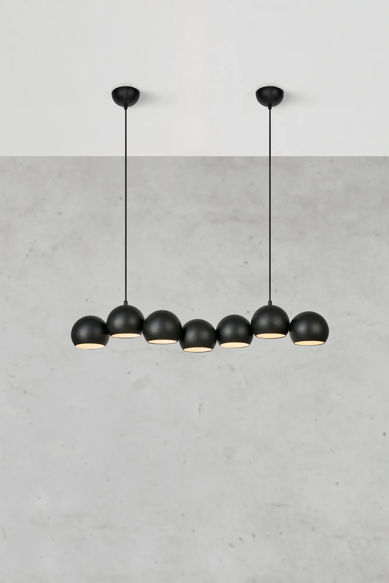 Cupolo svart taklampa stilren belysning | Cupolo black pendant | Cupolo schwarz Pendelleuchte minimalistische Beleuchtung