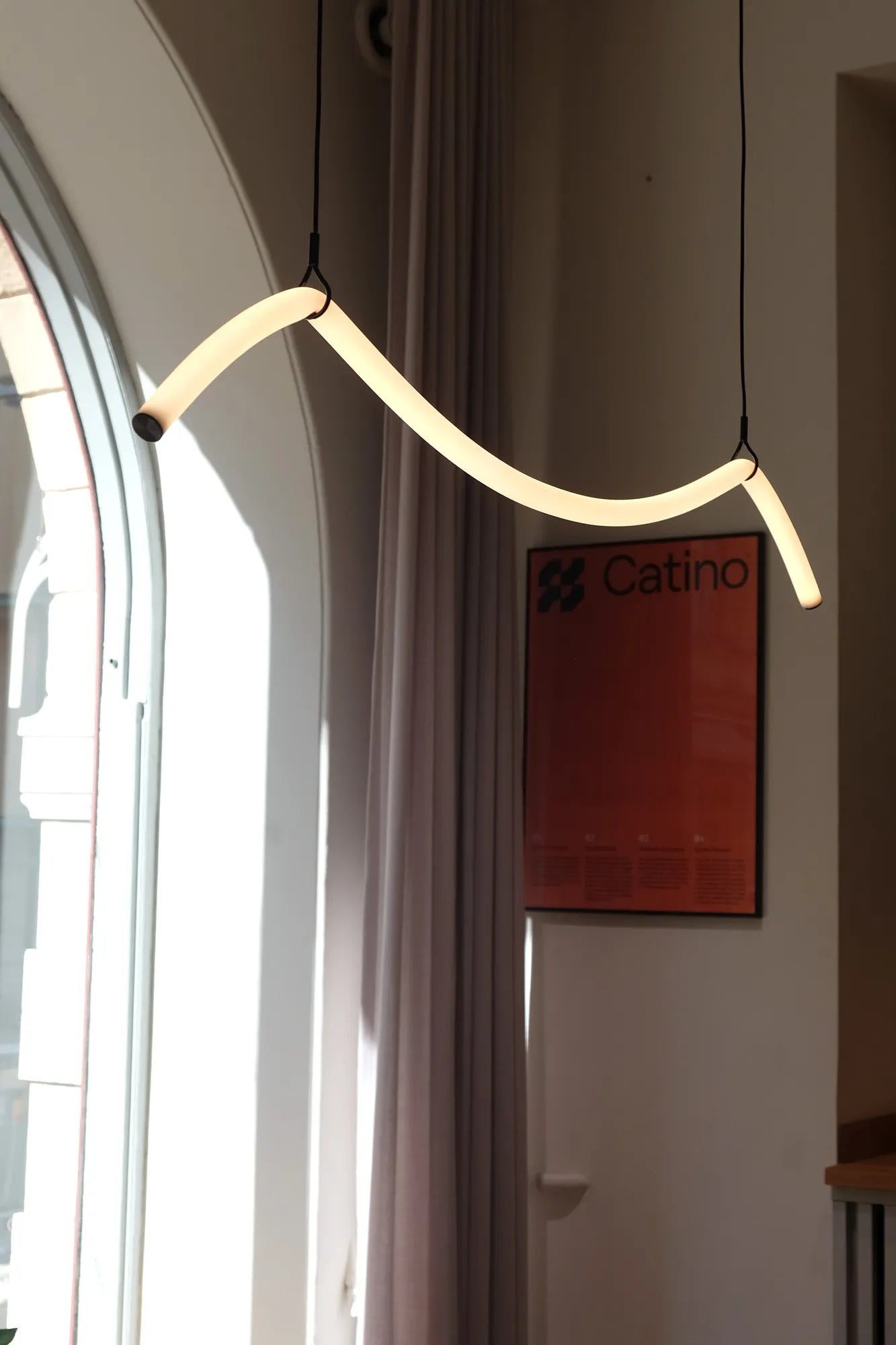 Melt vit taklampa skandinavisk design | Melt white pendant lamp Scandinavian | Melt weiß Pendelleuchte skandinavisches Design