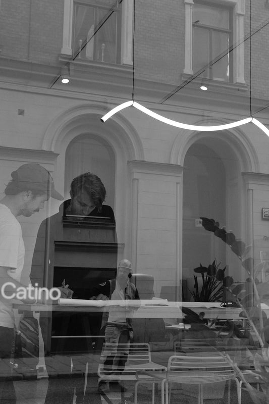 Melt vit taklampa skandinavisk design stilren belysning | Melt white pendant lamp Scandinavian minimalist lighting | Melt