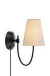 Amar svart vägglampa 108907 | Amar black wall lamp 108907 | Amar schwarz Wandleuchte 108907