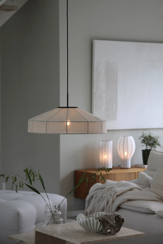 Alia beige taklampa stilren belysning | Alia beige pendant lamp | Alia beige Pendelleuchte minimalistische Beleuchtung