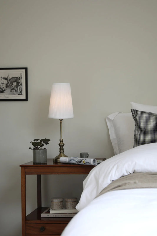 Noble mässing bordslampa 56 cm stilren belysning | Noble brass table | Noble Messing Tischlampe minimalistische Beleuchtung