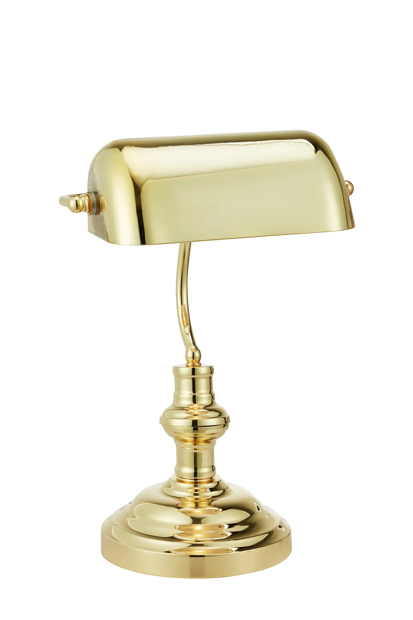 Bankers mässing bordslampa 42 cm 108977 | Bankers brass table lamp 108977 | Bankers Messing Tischlampe 108977