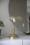 Bankers mässing bordslampa 42 cm belysning | Bankers brass table lamp | Bankers Messing Tischlampe