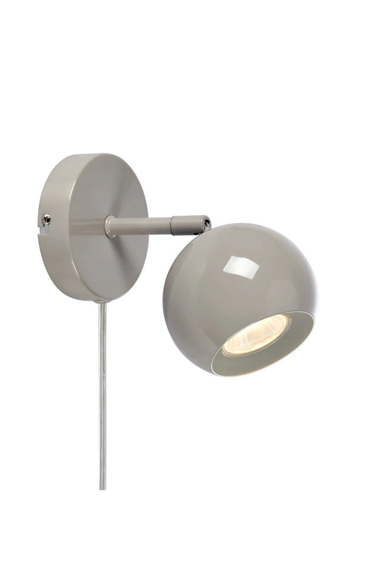 Pop grå vägglampa 108983 | Pop grey wall lamp 108983 | Pop grau Wandleuchte 108983