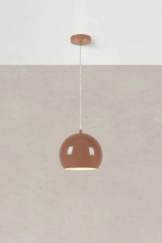 Pop brun taklampa 20 cm stilren belysning | Pop brown pendant lamp | Pop braun Pendelleuchte minimalistische Beleuchtung