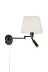 Pivot svart vägglampa 109016 | Pivot black wall lamp 109016 | Pivot schwarz Wandleuchte 109016
