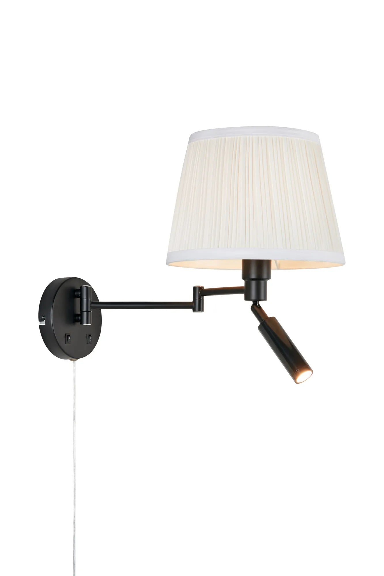 Pivot svart vägglampa 109016 | Pivot black wall lamp 109016 | Pivot schwarz Wandleuchte 109016