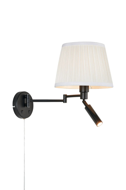 Pivot svart vägglampa 109016 | Pivot black wall lamp 109016 | Pivot schwarz Wandleuchte 109016