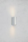 Alor Outdoor Wall Lamp Silver Double