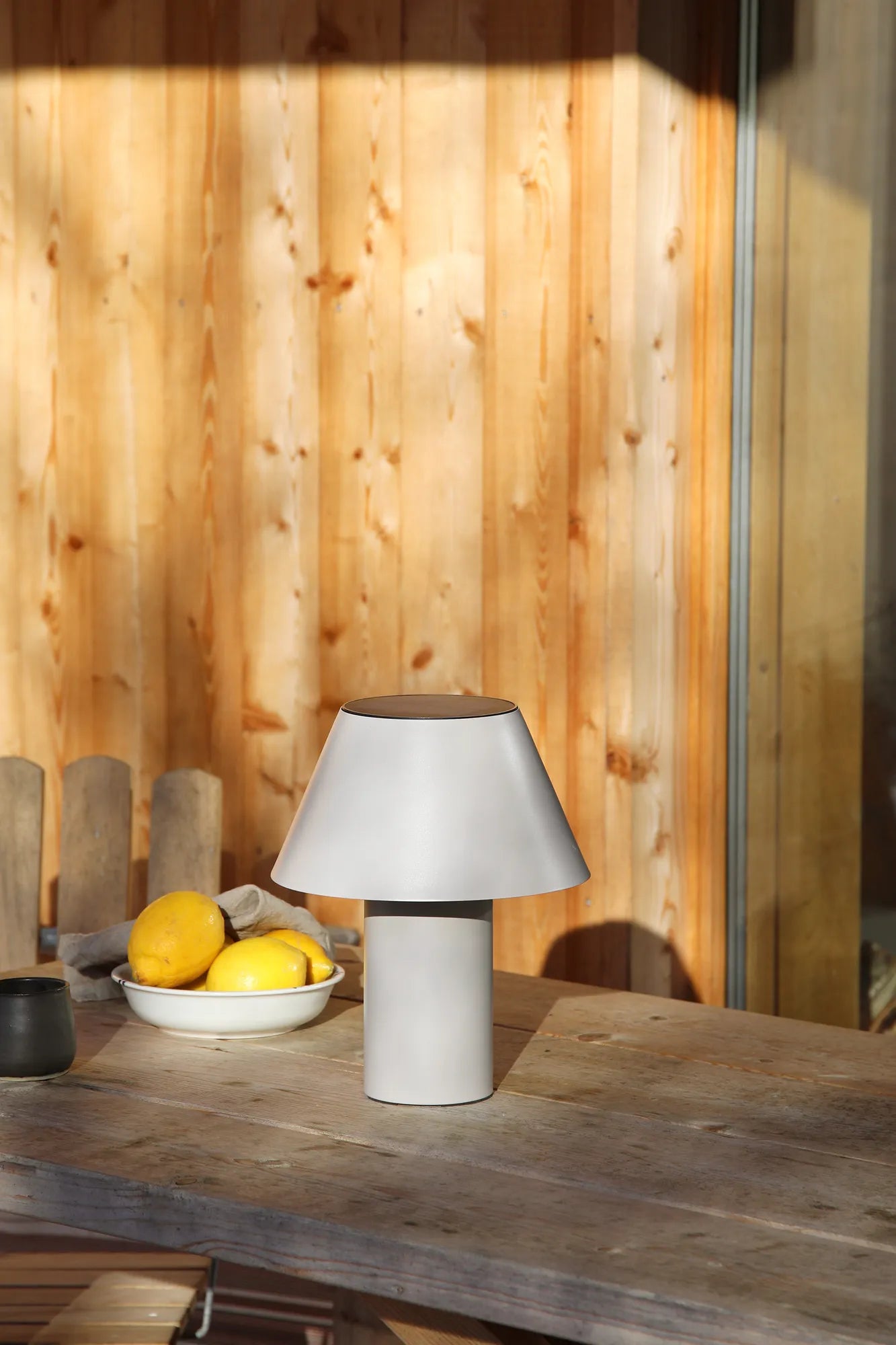 Vivo Bordslampa Solcell Grå