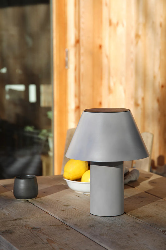 Vivo Bordslampa Solcell Grå