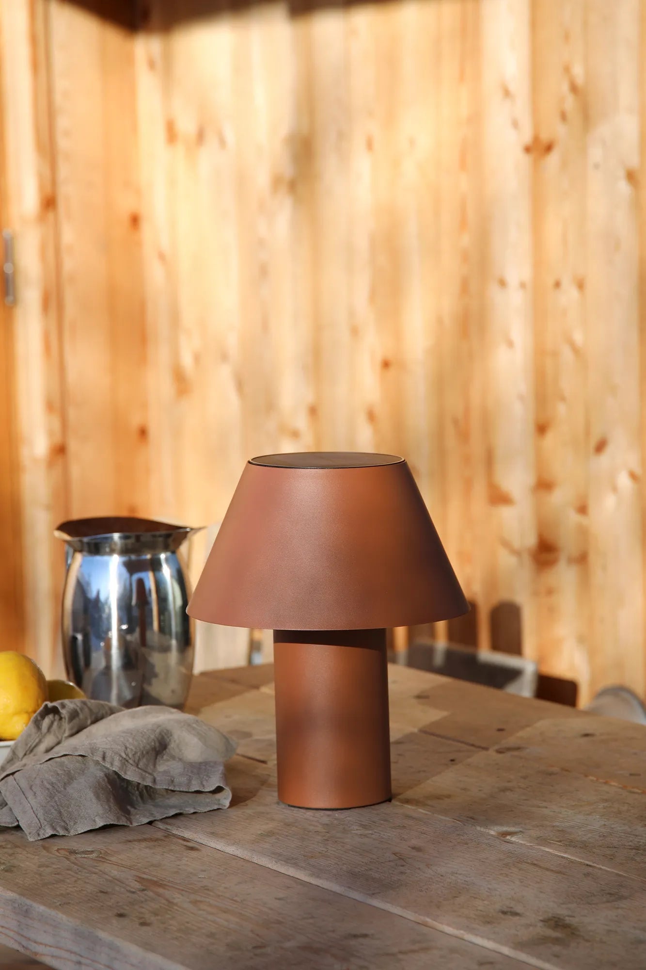 Vivo Bordslampa Solcell Brun