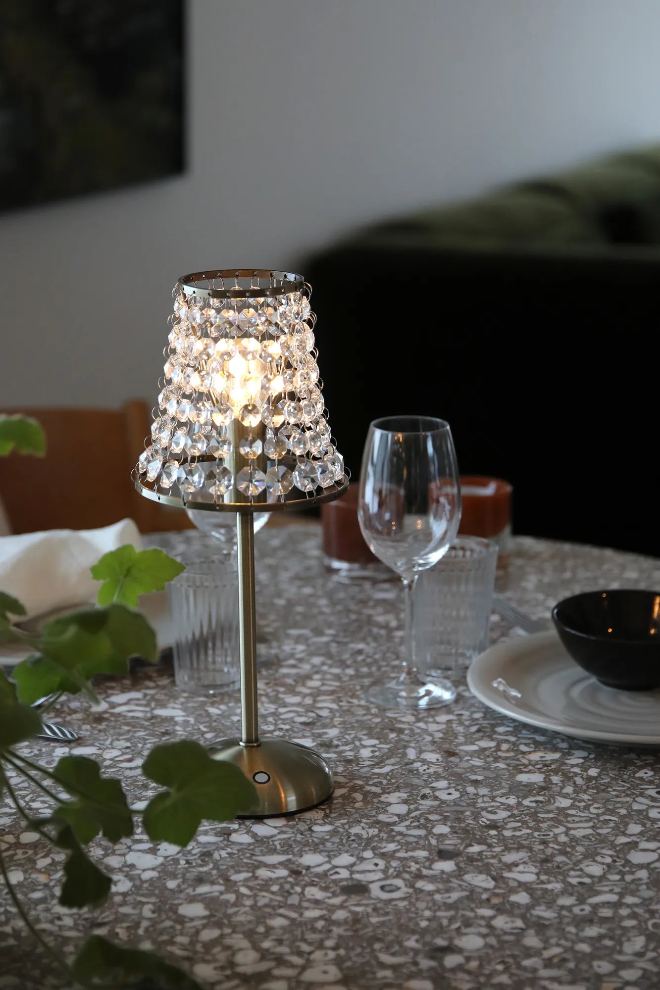 Liora Rechargeable Table Lamp Brass