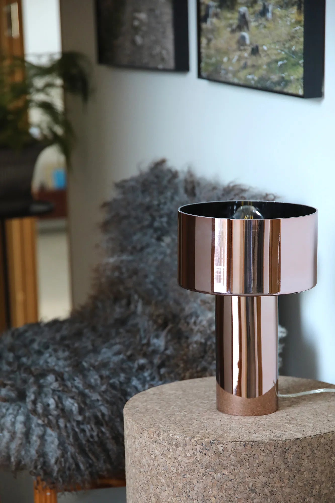 Corin Bordslampa Roséguld