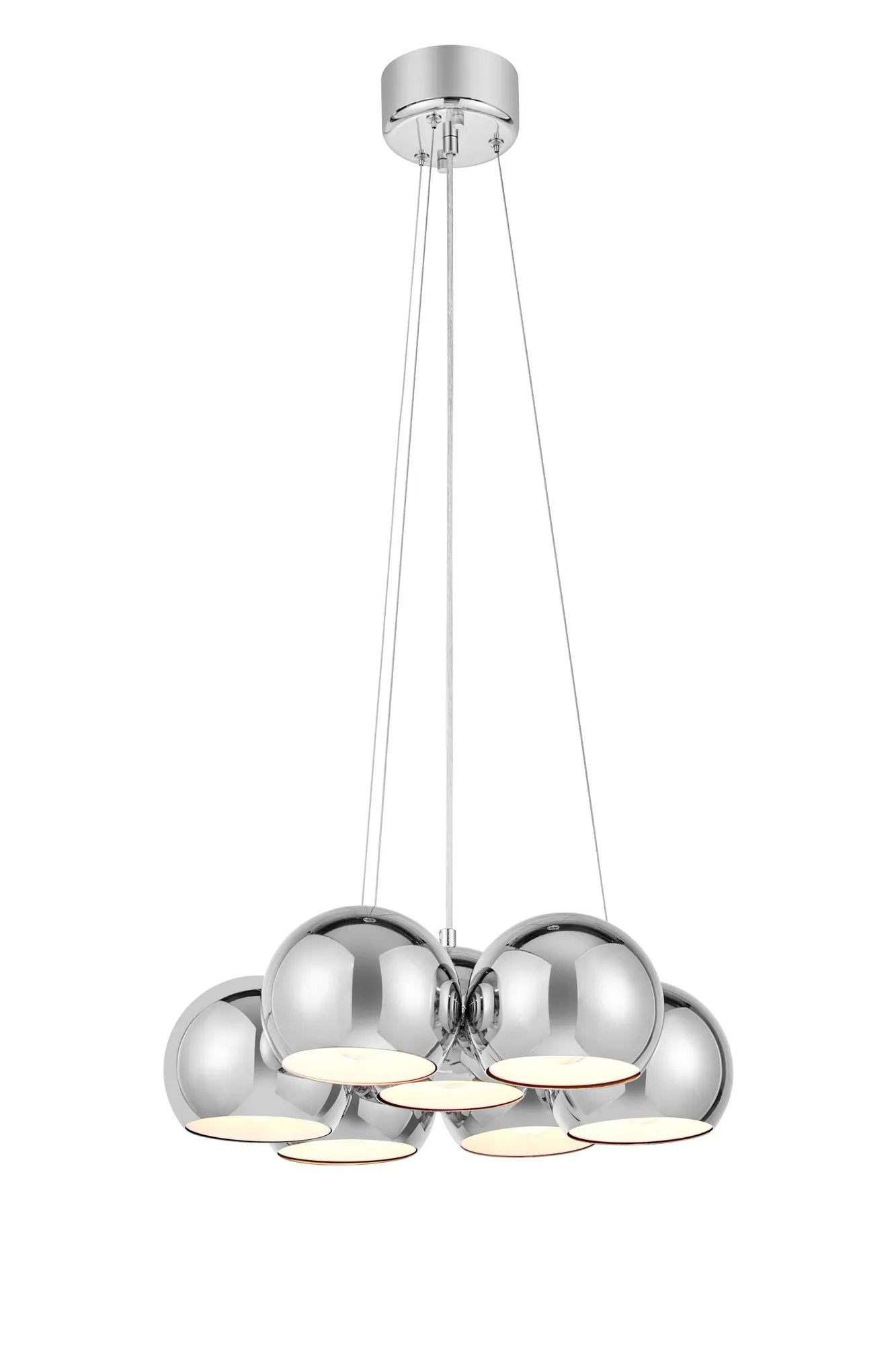 Cupolo Taklampa Krom Rund