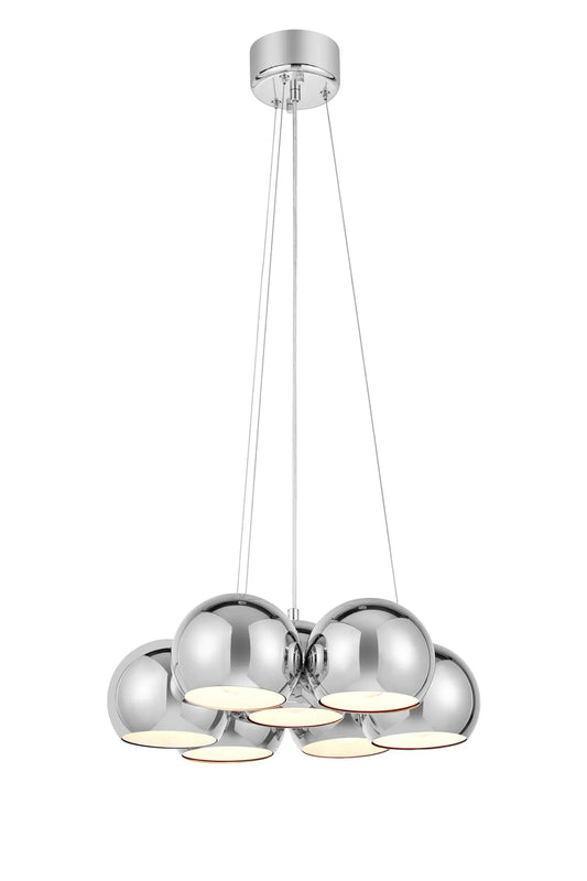 Cupolo Taklampa Krom Rund