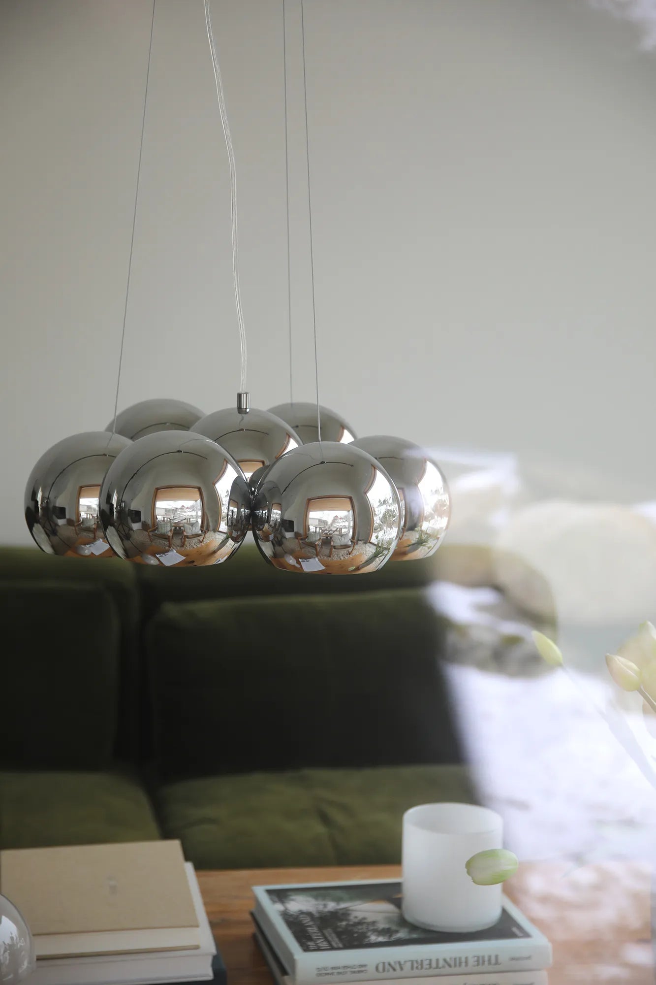 Cupolo Taklampa Krom Rund