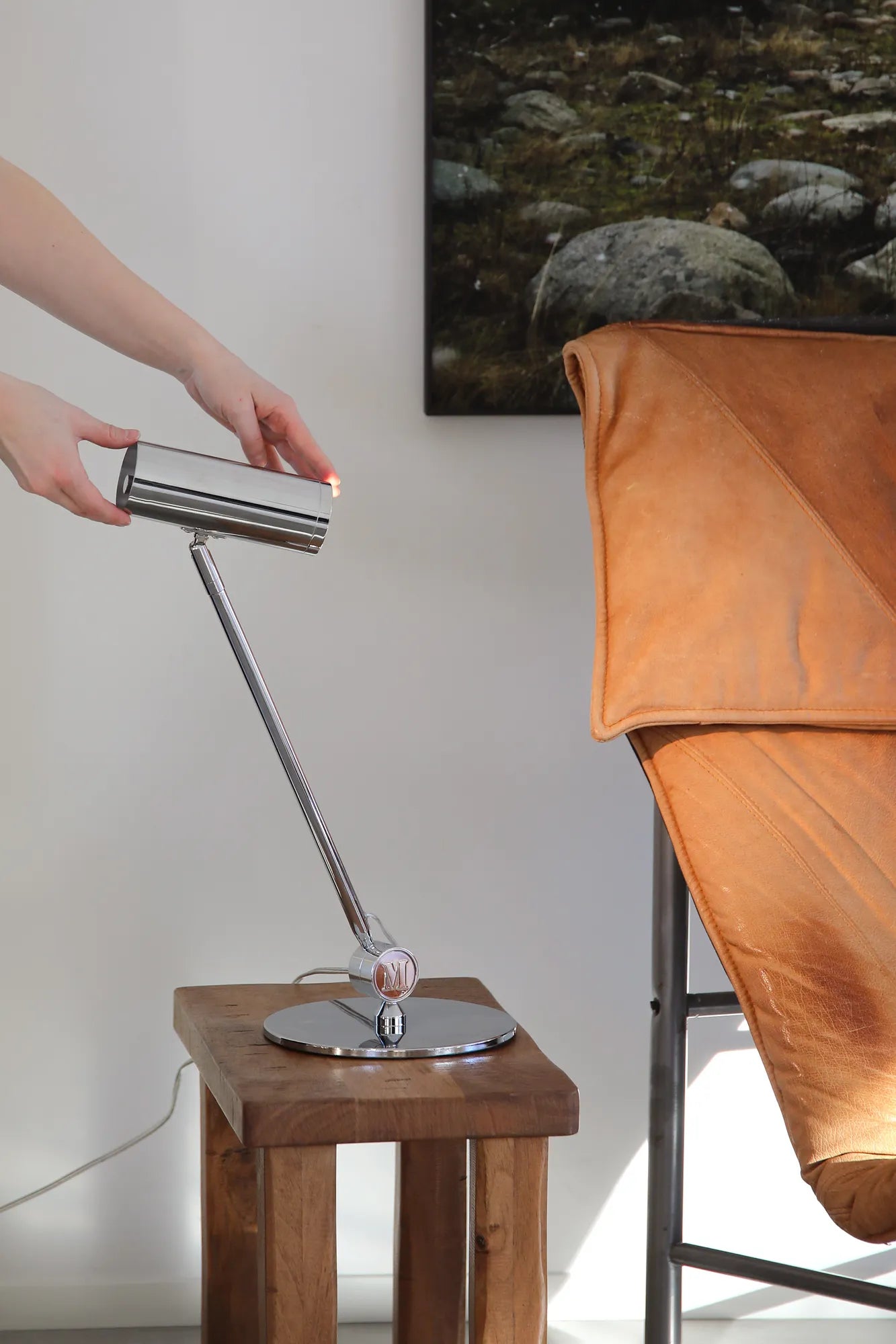 Arlo Bordslampa Krom