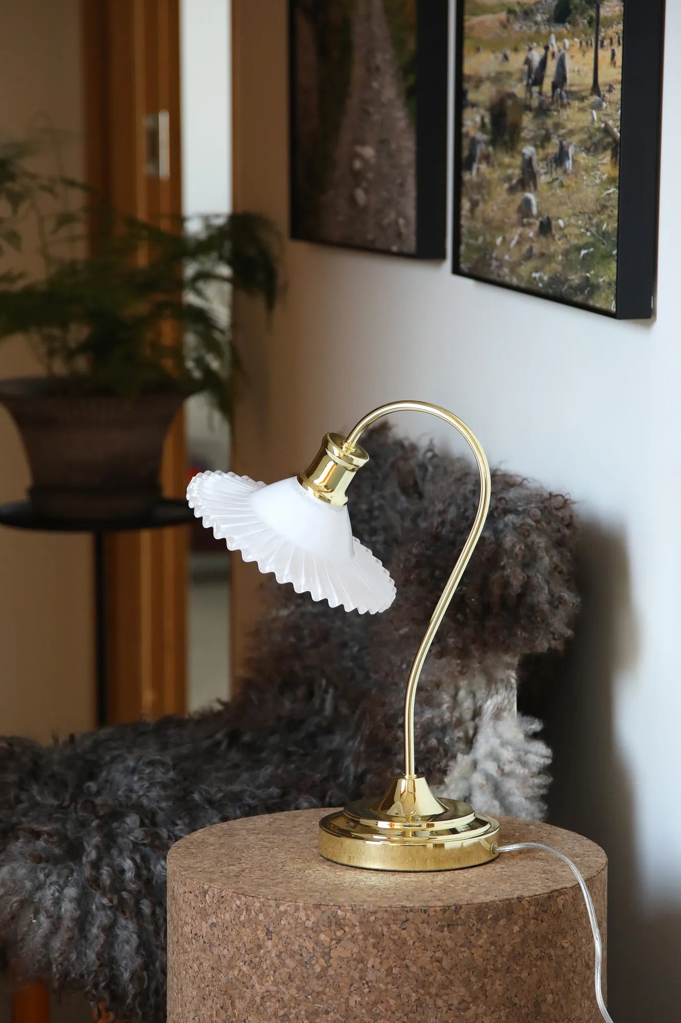 Novira Table Lamp White