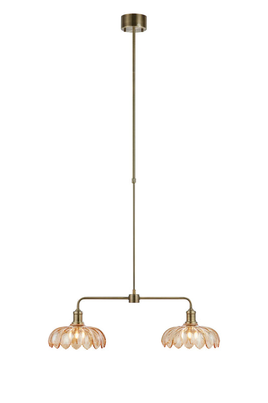 Curio Ceiling Lamp Amber