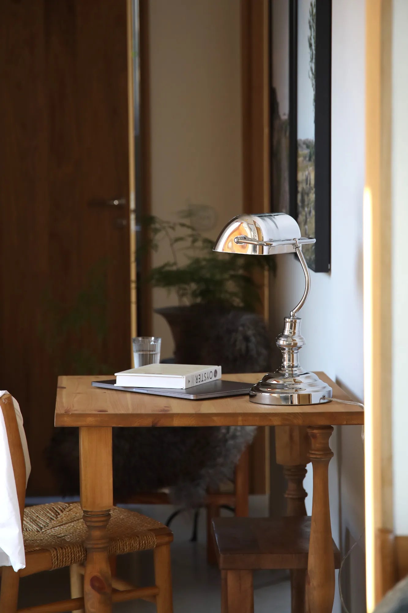 Bankers Bankirlampa Krom 42 cm