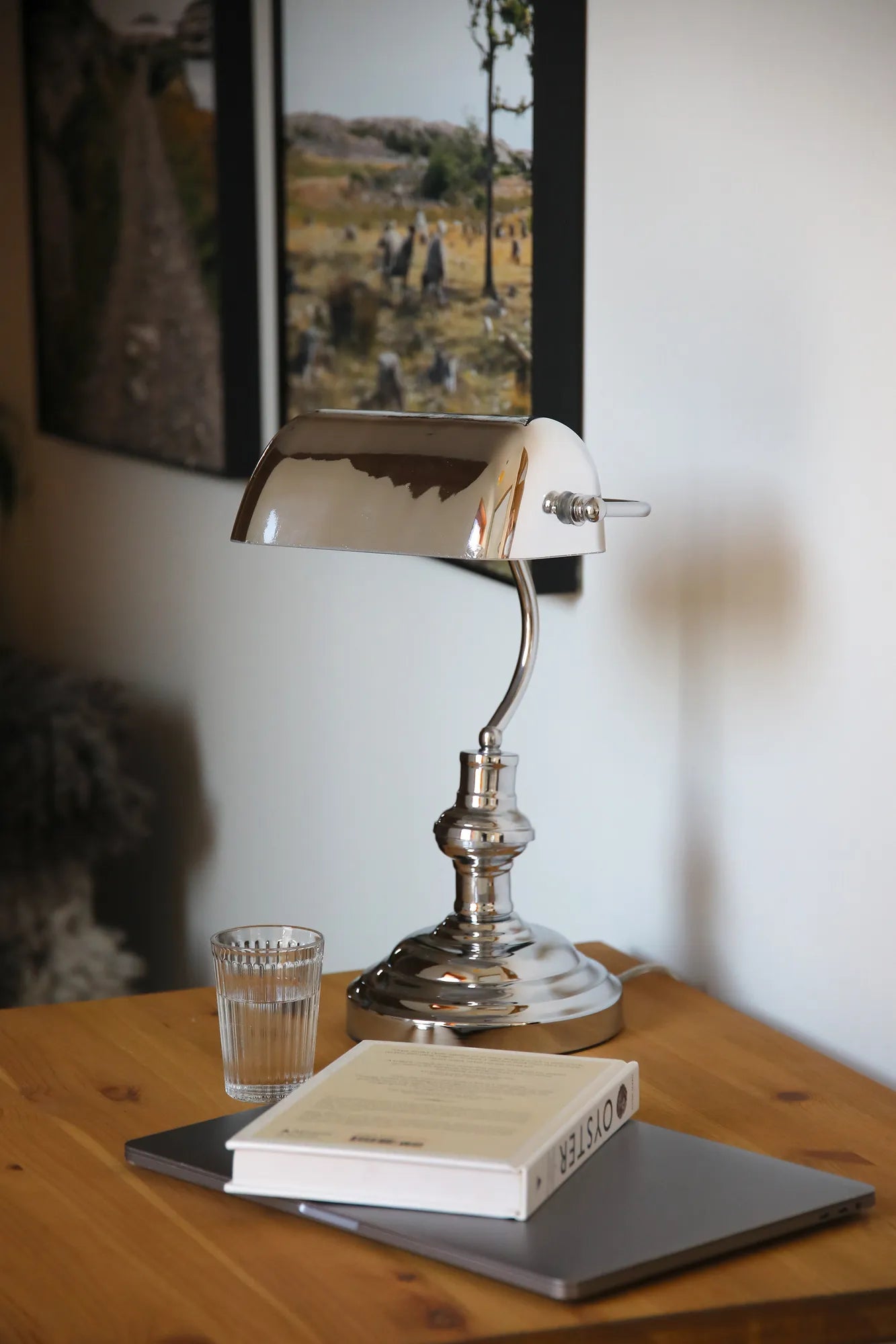 Bankers Bankirlampa Krom 42 cm