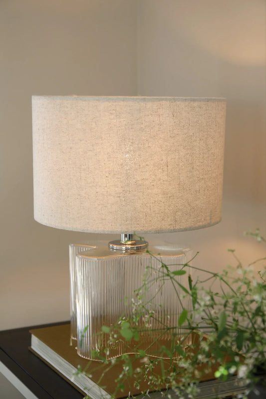 Vion Tischlampe Beige 37 cm