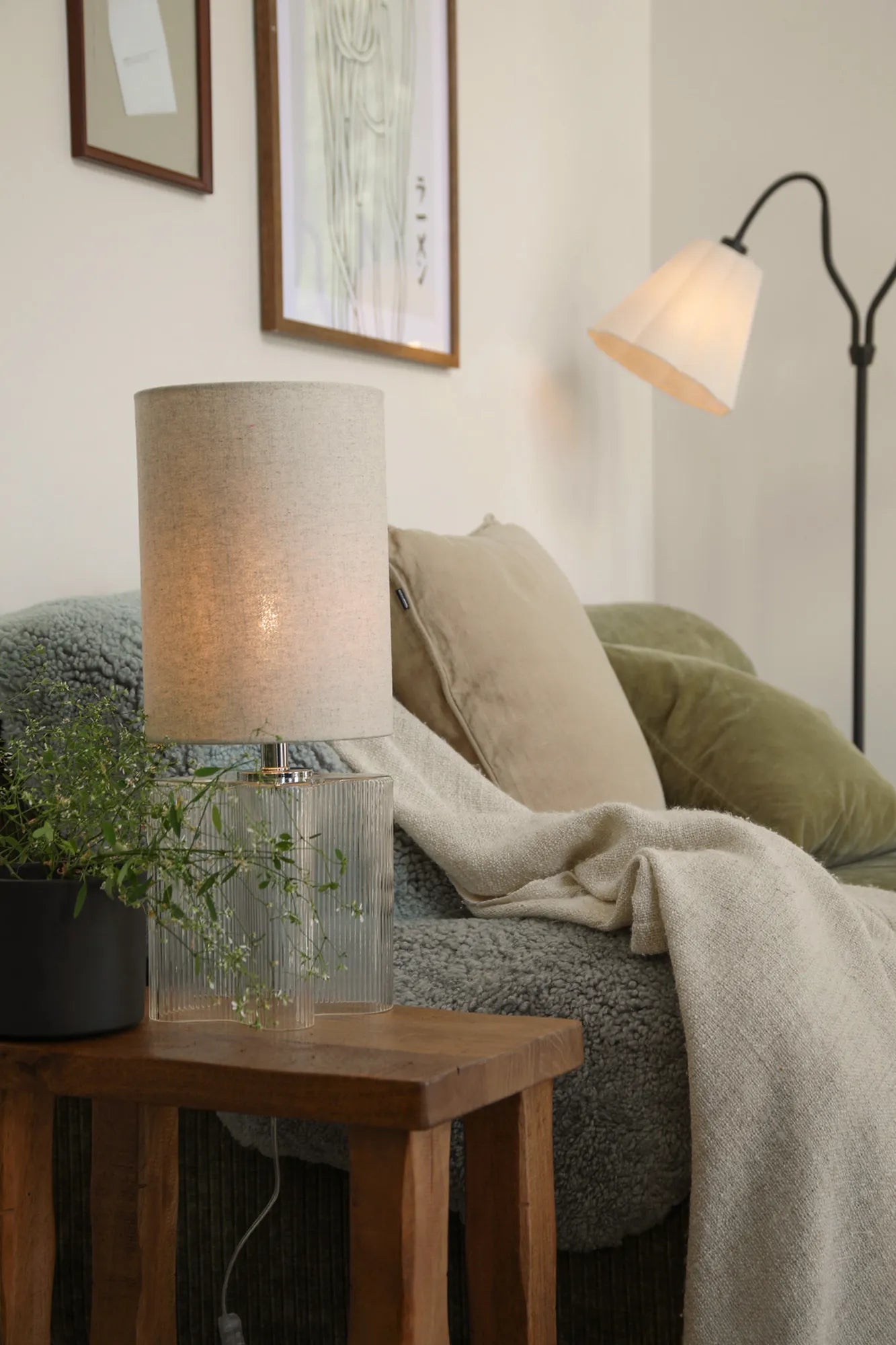 Vion Tischlampe Beige 51 cm