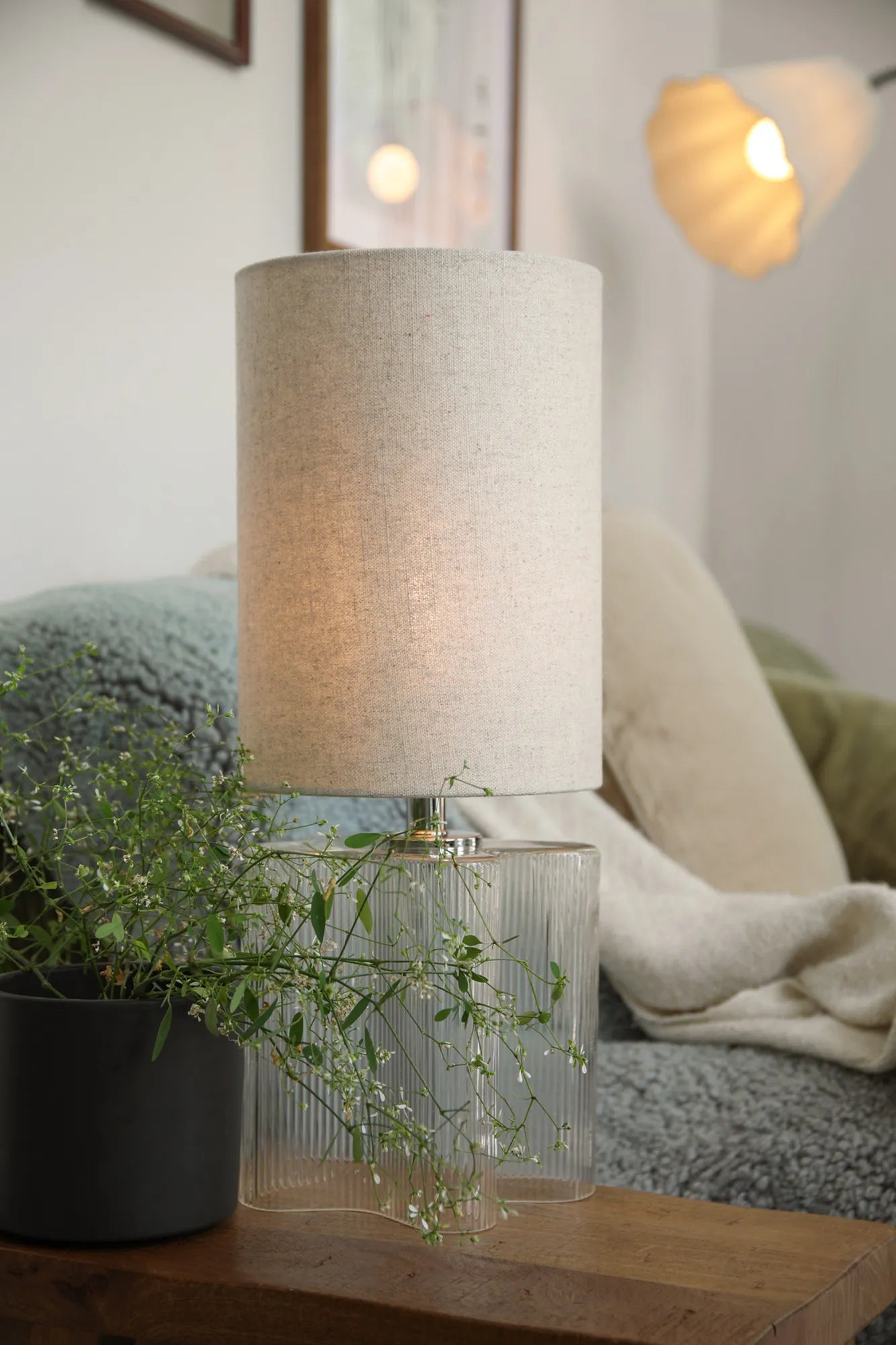 Vion Tischlampe Beige 51 cm