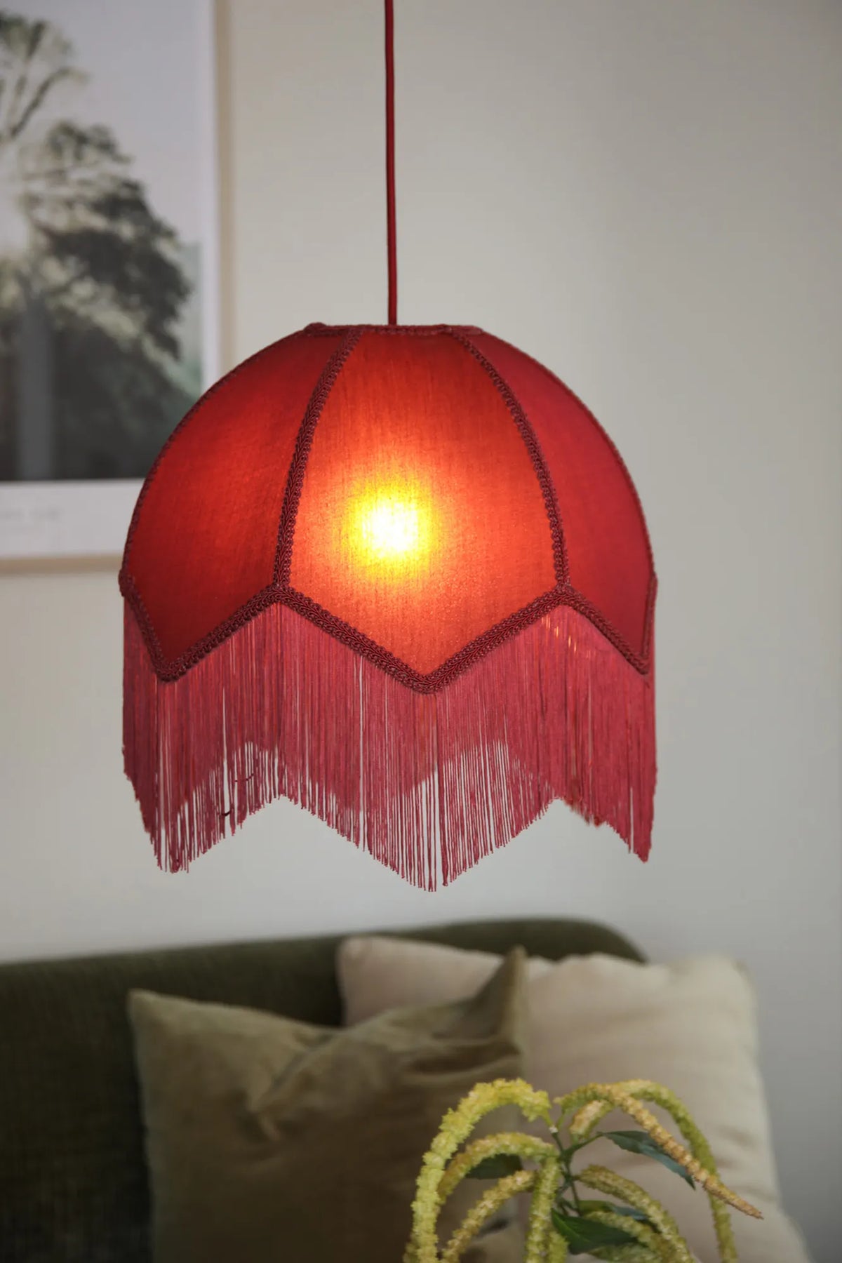 Gertrud Deckenlampe Rot