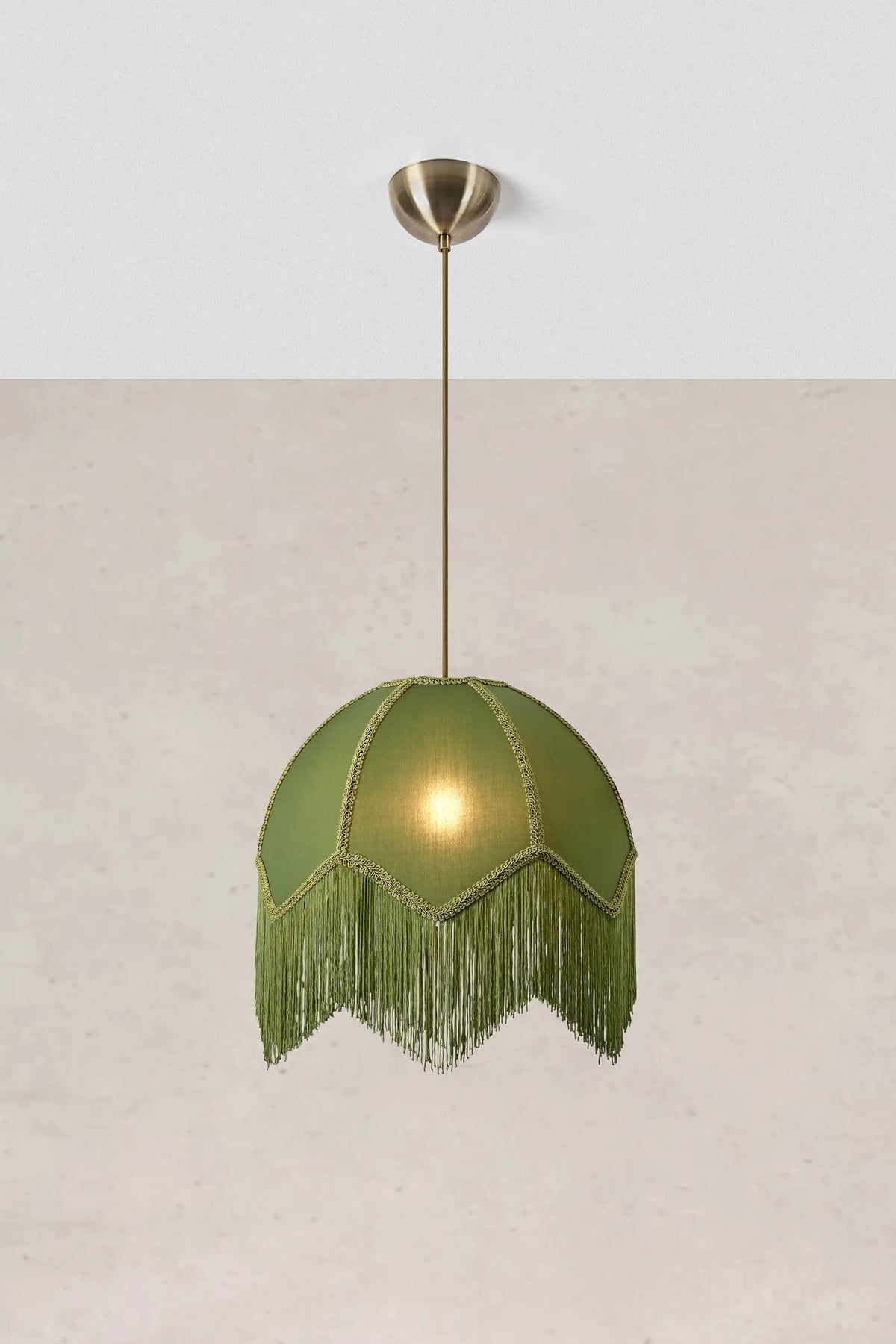 Gertrud Lampa sufitowa Zielona