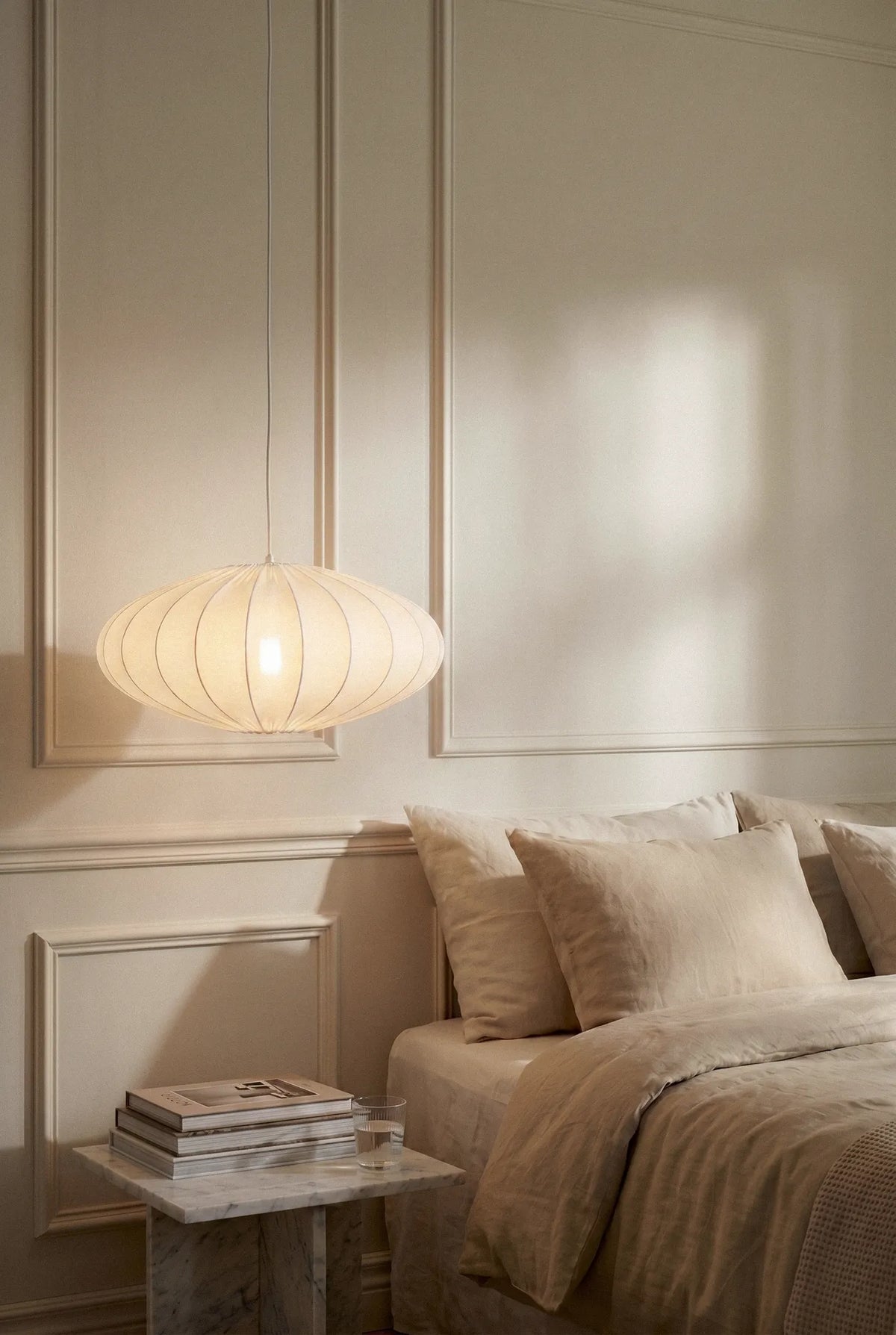 Solia Deckenlampe Weiß Oval 50 cm
